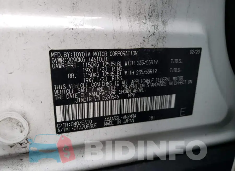JTMC1RFV3LD520546 Photo# 13