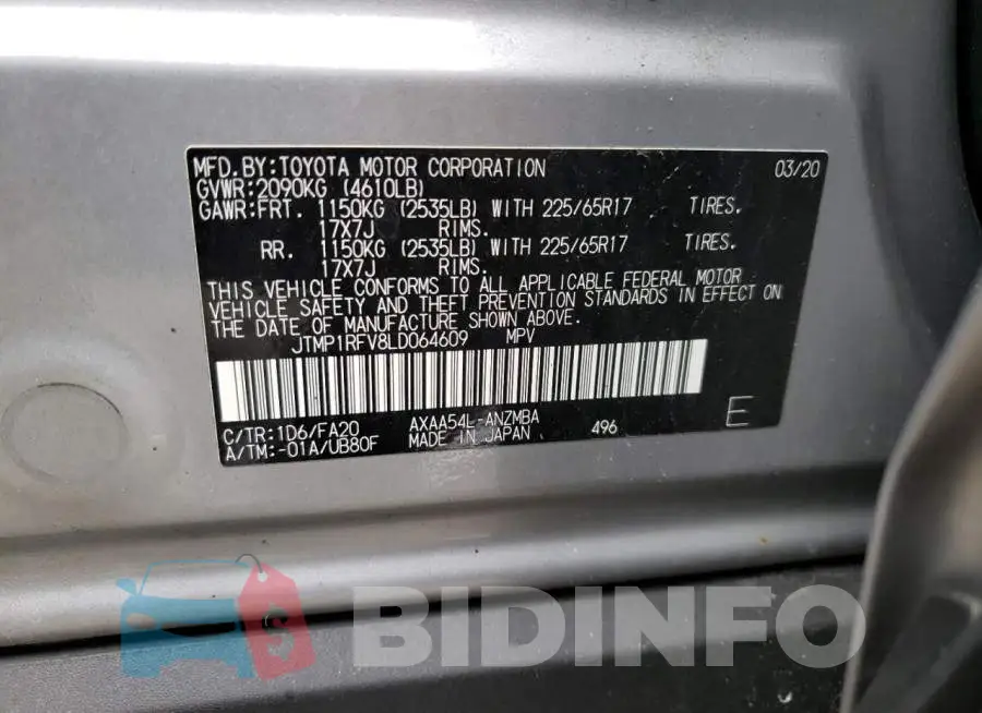 JTMP1RFV8LD064609 Photo# 14