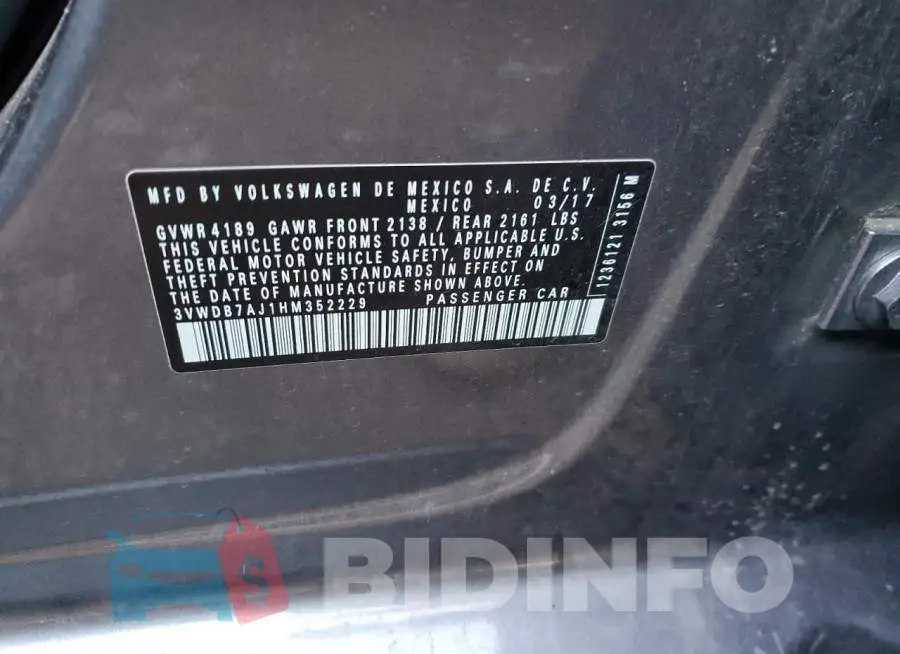 3VWDB7AJ1HM352229 Photo# 13