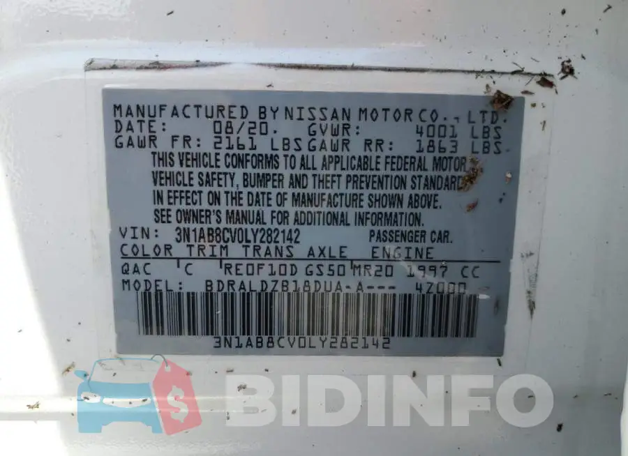 3N1AB8CV0LY282142 Photo# 13