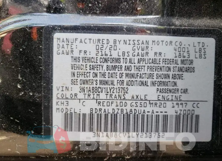 3N1AB8CV1LY213752 Photo# 12