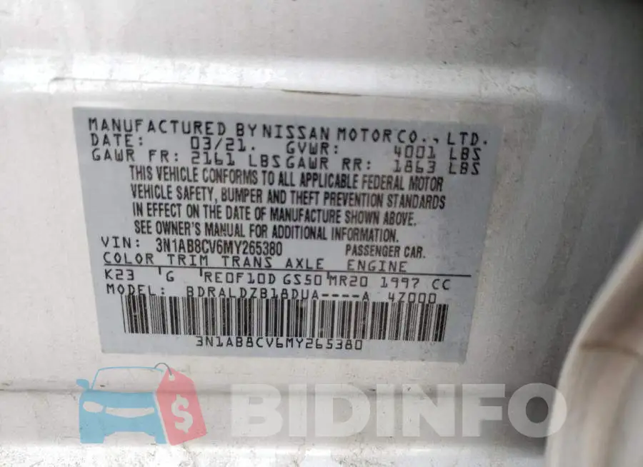 3N1AB8CV6MY265380 Photo# 12