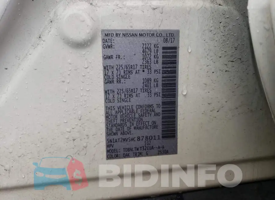 5N1AT2MV5HC878011 Photo# 13