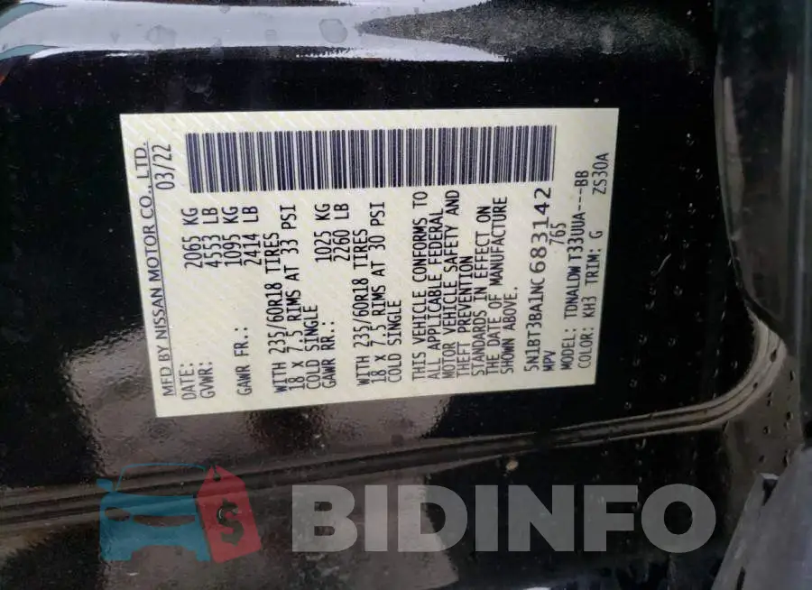 5N1BT3BA1NC683142 Photo# 13