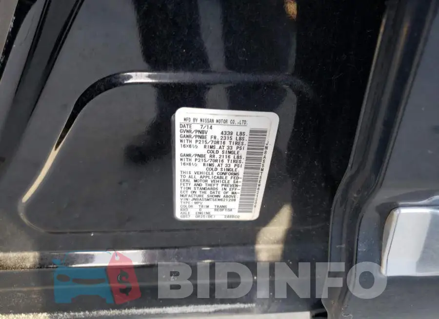 JN8AS5MT5EW621209 Photo# 13