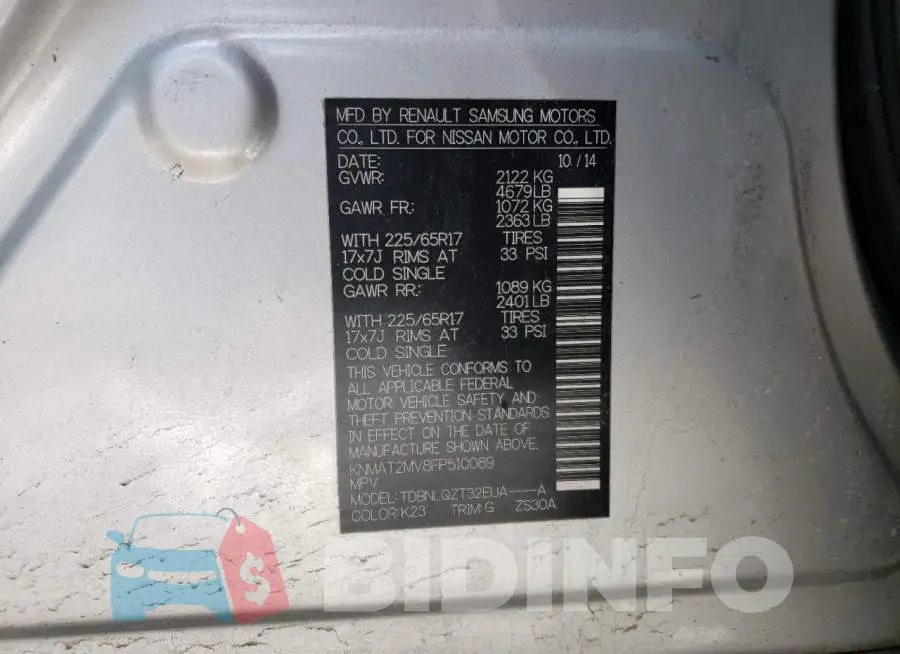 KNMAT2MV8FP510089 Photo# 13