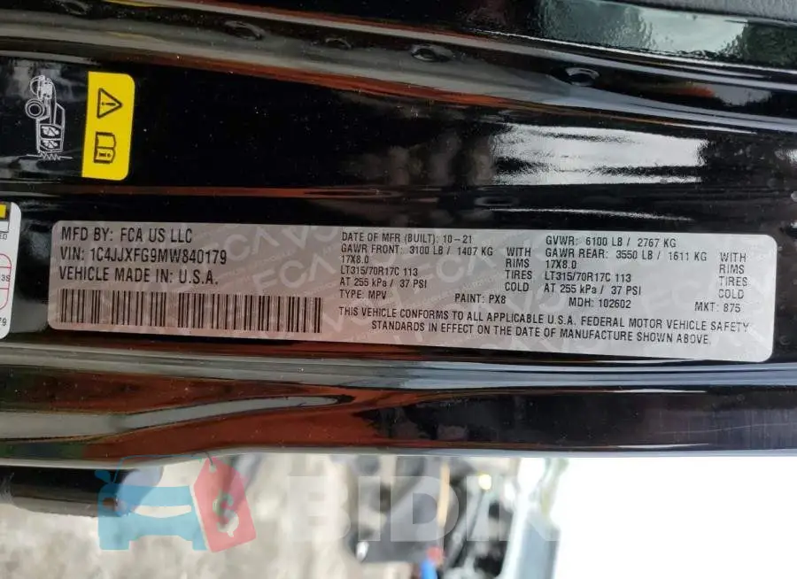 1C4JJXFG9MW840179 Photo# 12