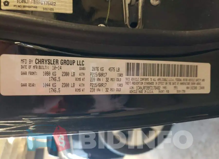 1C4NJRFB9FD176482 Photo# 12