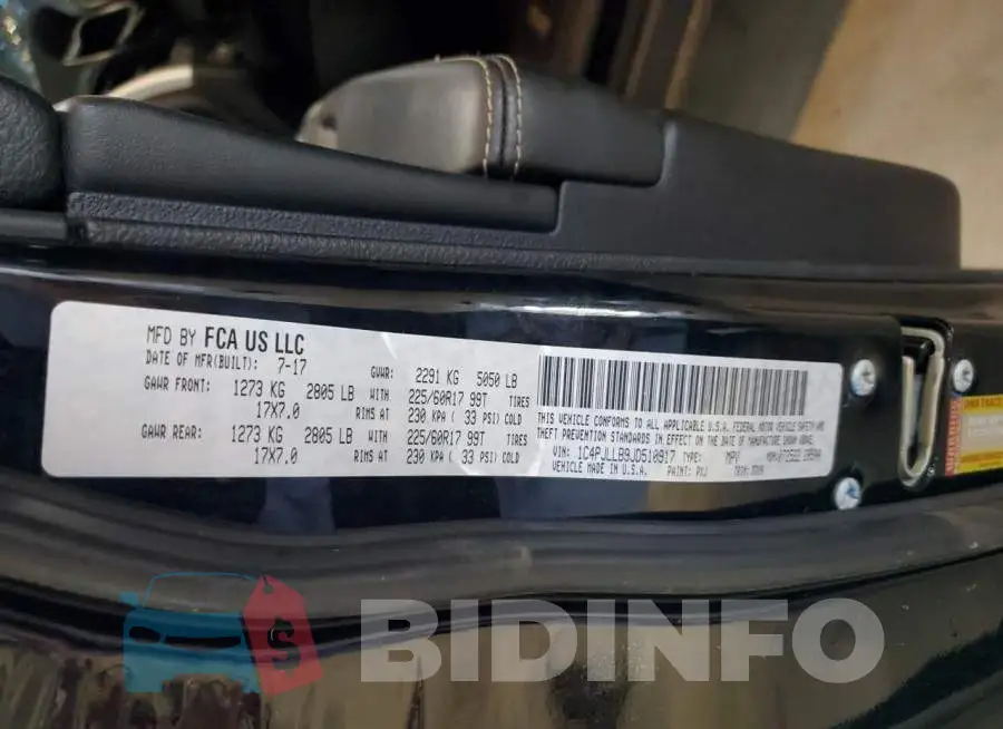 1C4PJLLB9JD510917 Photo# 13