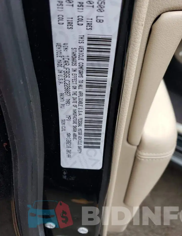 1C4RJFBG6JC229087 Photo# 12