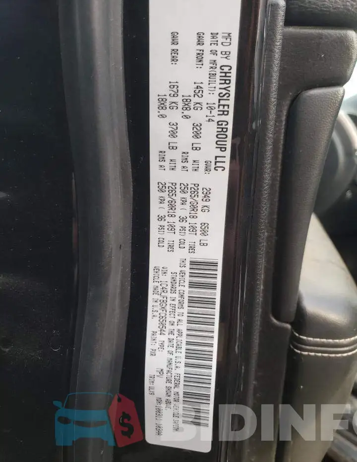 1C4RJFBGXFC650544 Photo# 12