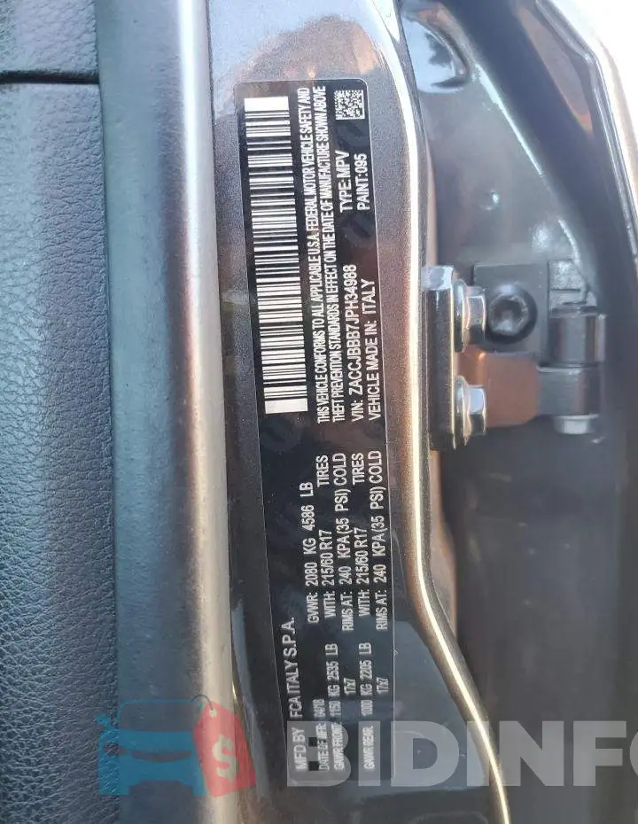 ZACCJBBB7JPH34988 Photo# 12