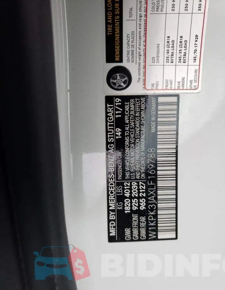 W1KPK3JAXLF169788 Photo# 12