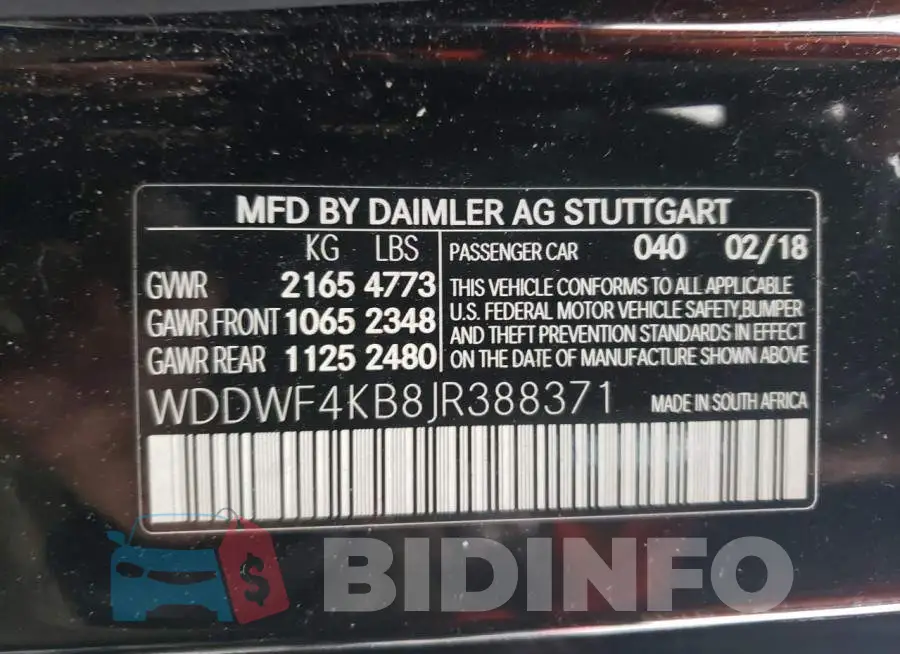 WDDWF4KB8JR388371 Photo# 13
