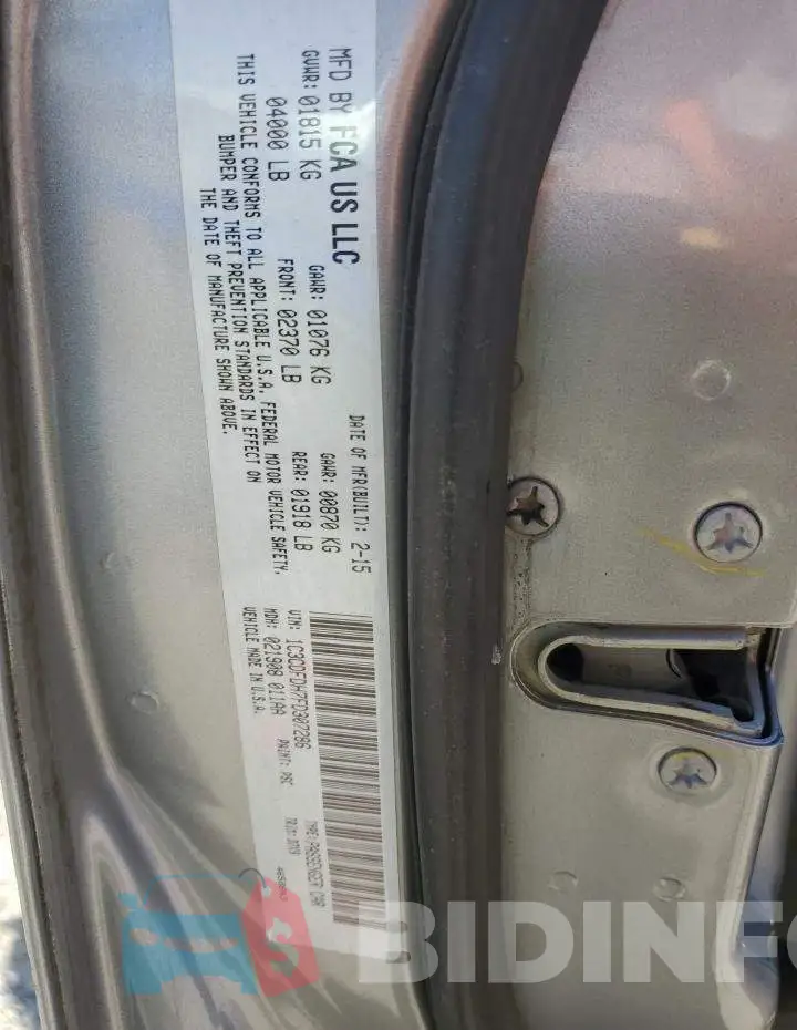 1C3CDFDH7FD307286 Photo# 12