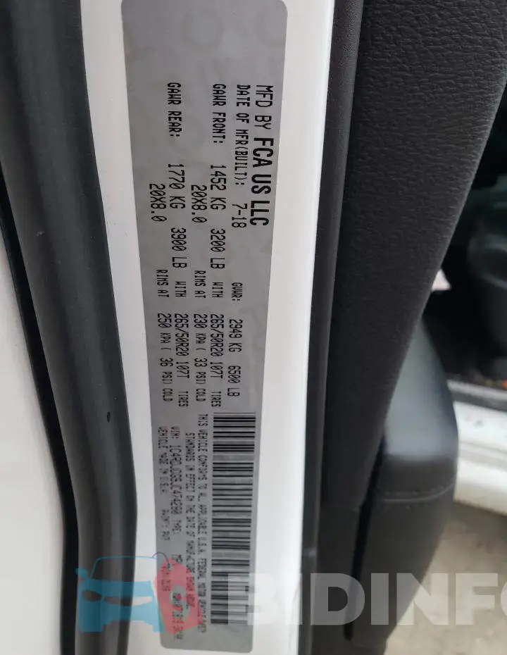 1C4RDJDG9JC474280 Photo# 13