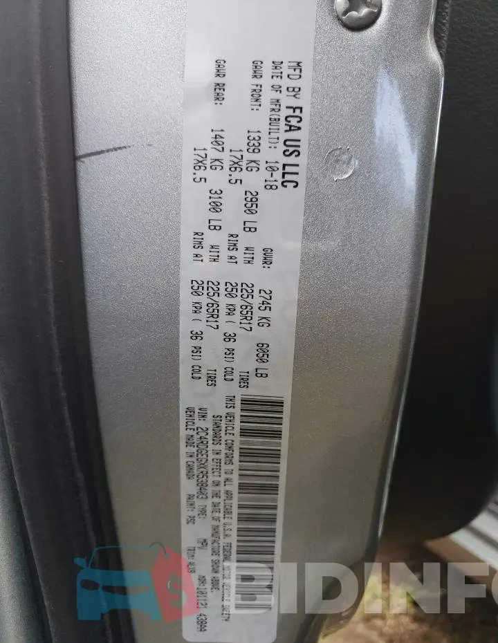 2C4RDGEGXKR538403 Photo# 13