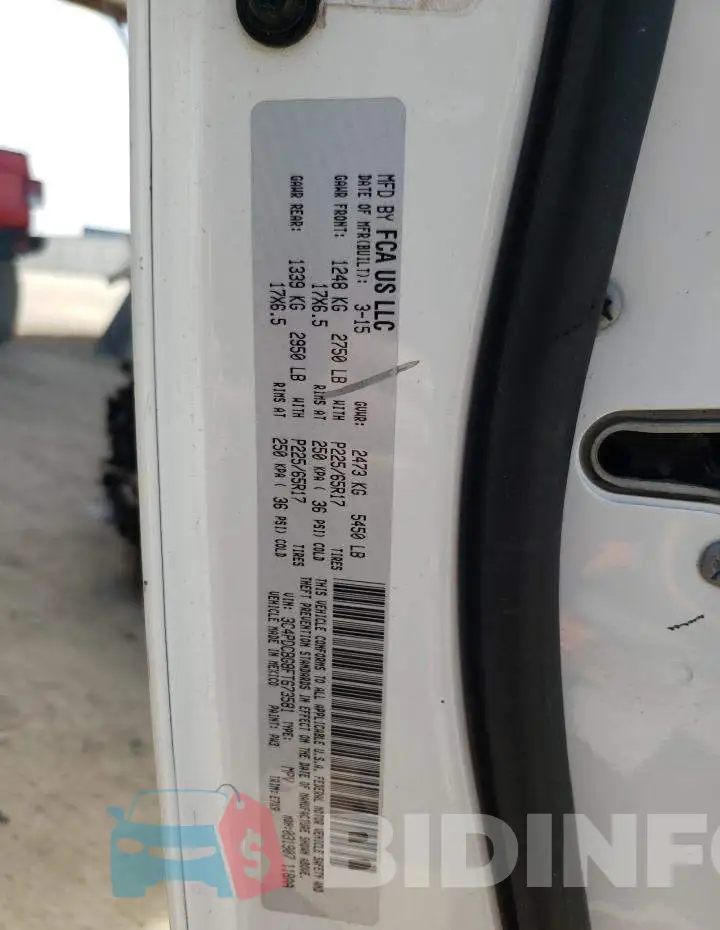 3C4PDCBG8FT673581 Photo# 12