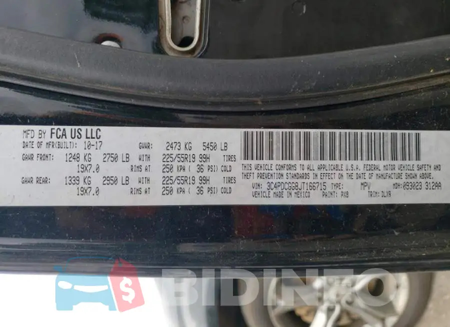3C4PDCGG8JT166715 Photo# 13