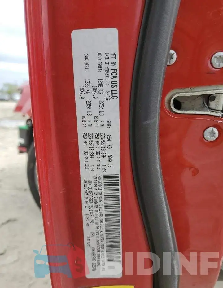 3C4PDDGG3HT521340 Photo# 14