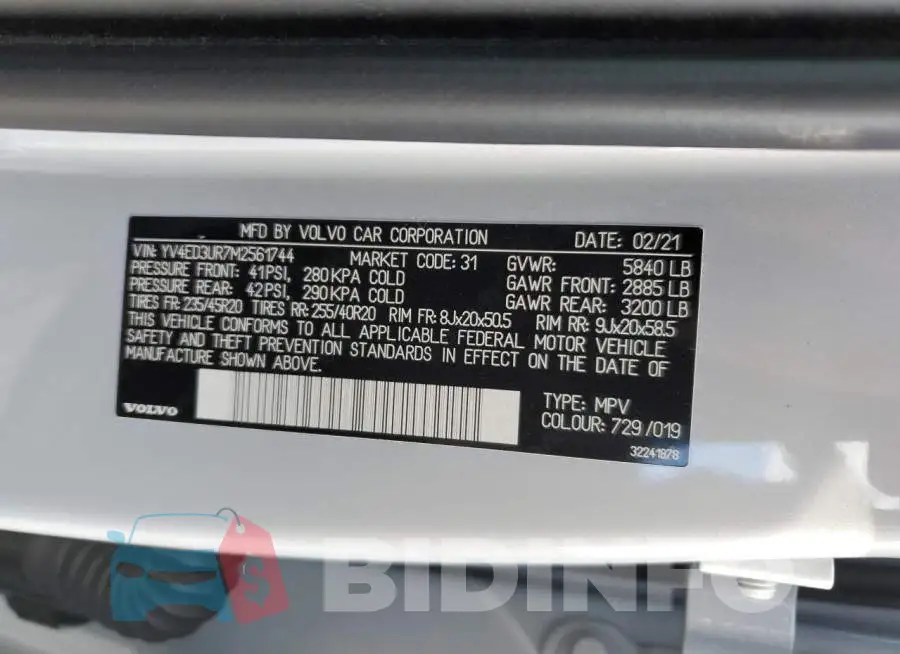 YV4ED3UR7M2561744 Photo# 13