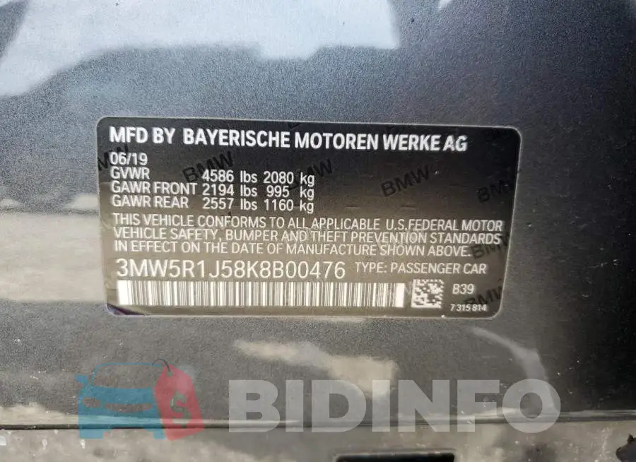 3MW5R1J58K8B00476 Photo# 13