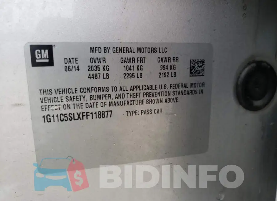 1G11C5SLXFF118877 Photo# 12