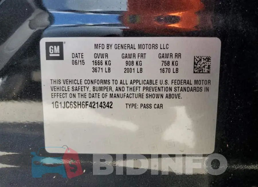 1G1JC6SH6F4214342 Photo# 12