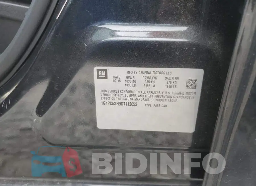1G1PC5SH9G7112652 Photo# 13