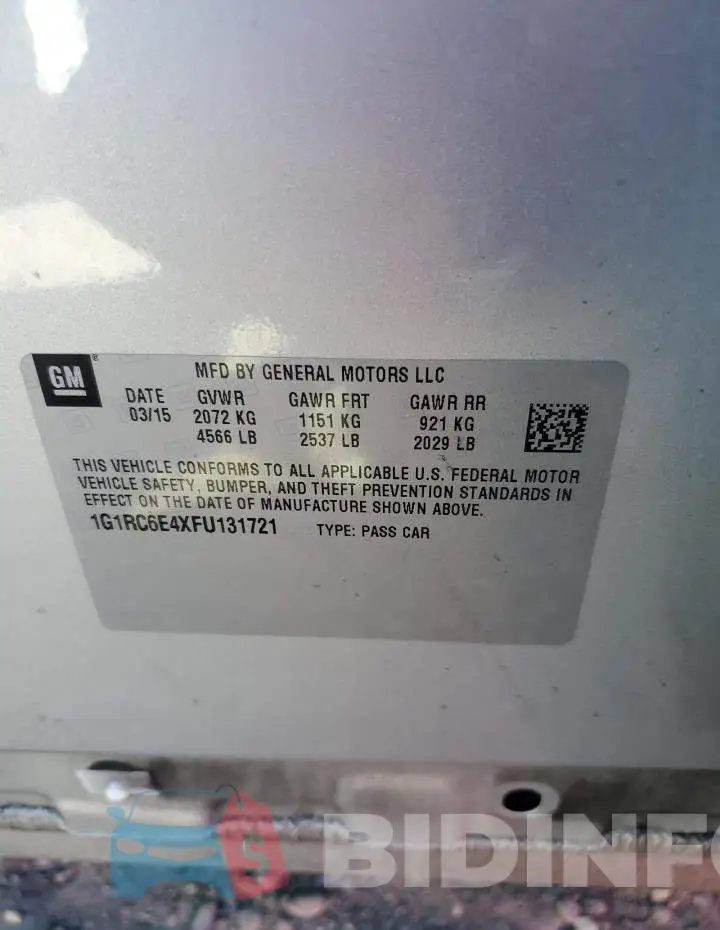 1G1RC6E4XFU131721 Photo# 13