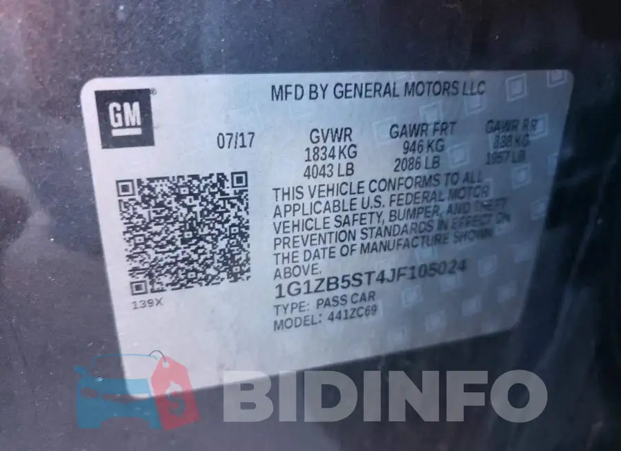 1G1ZB5ST4JF105024 Photo# 12