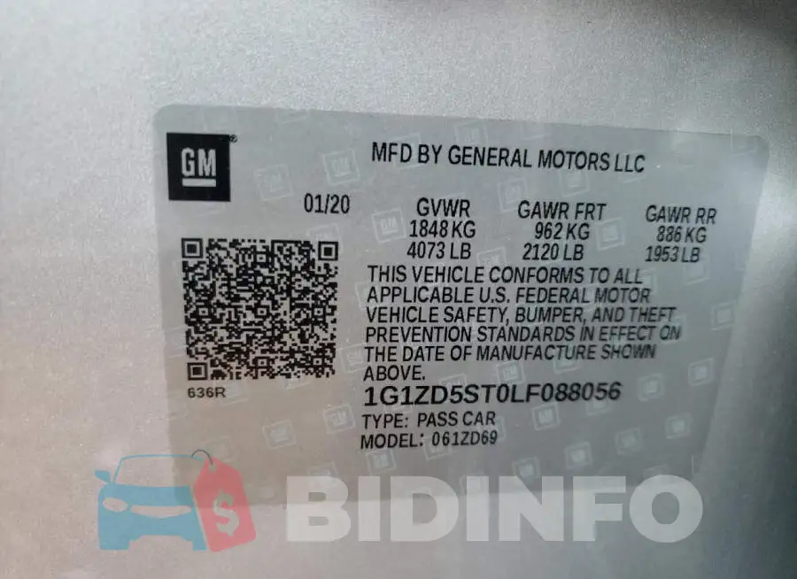 1G1ZD5ST0LF088056 Photo# 10