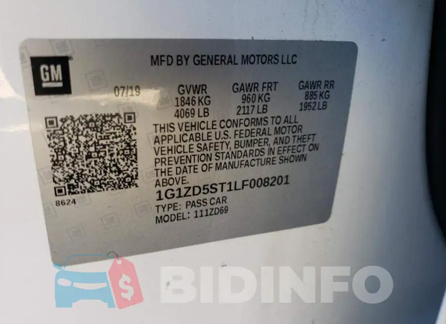 1G1ZD5ST1LF008201 Photo# 12