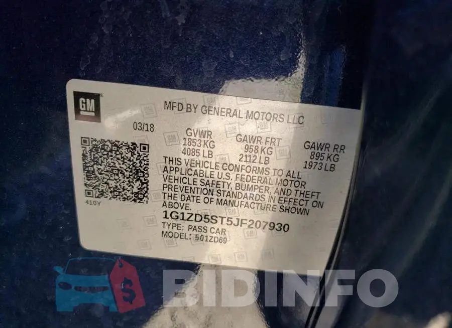 1G1ZD5ST5JF207930 Photo# 12