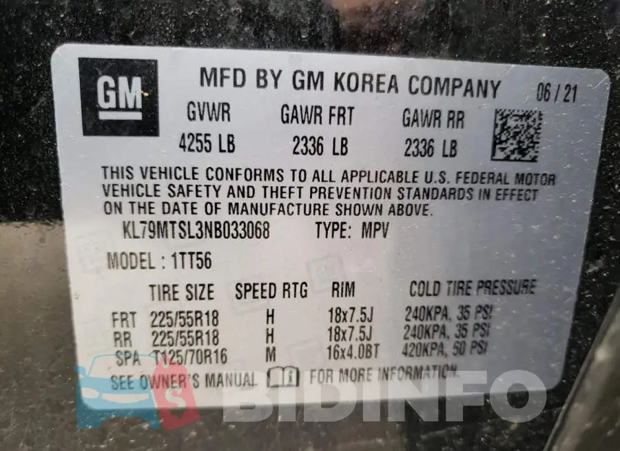 KL79MTSL3NB033068 Photo# 13