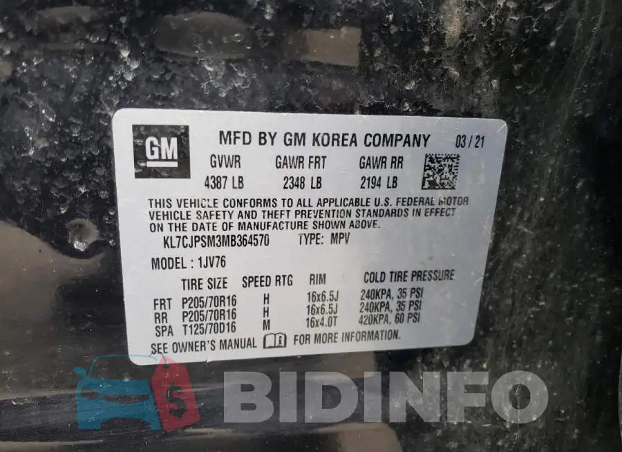 KL7CJPSM3MB364570 Photo# 14