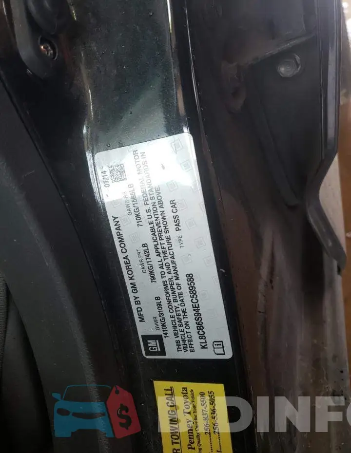 KL8CB6S94EC589588 Photo# 13