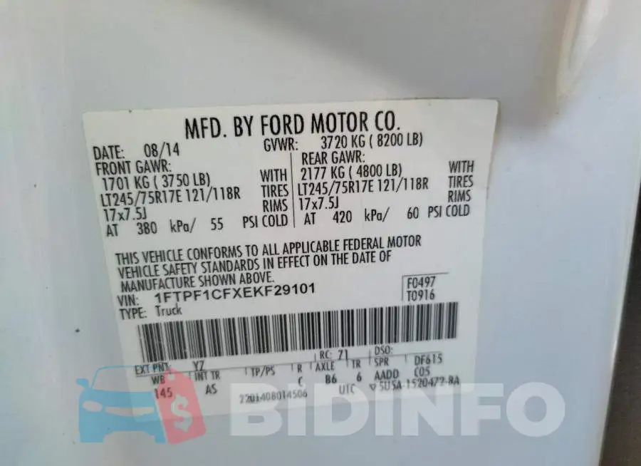1FTPF1CFXEKF29101 Photo# 12