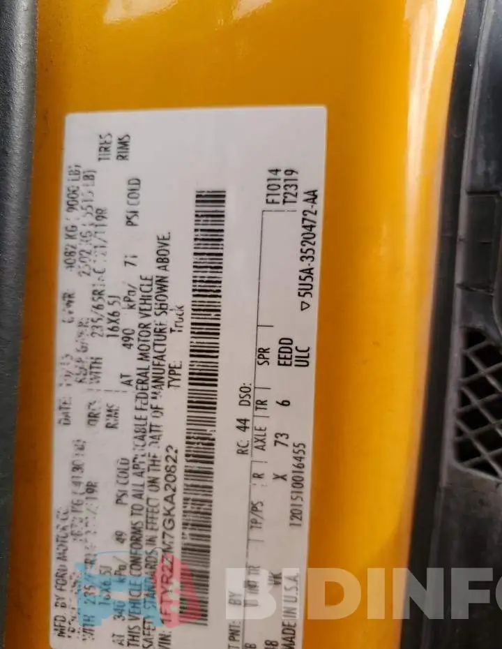 1FTYR2ZM7GKA20822 Photo# 14