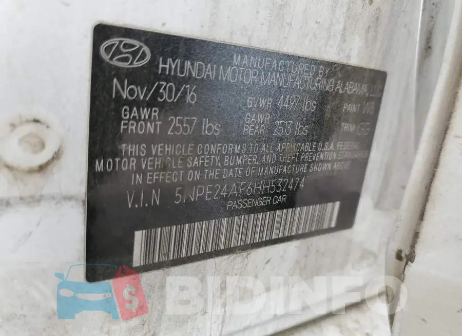 5NPE24AF6HH532474 Photo# 12
