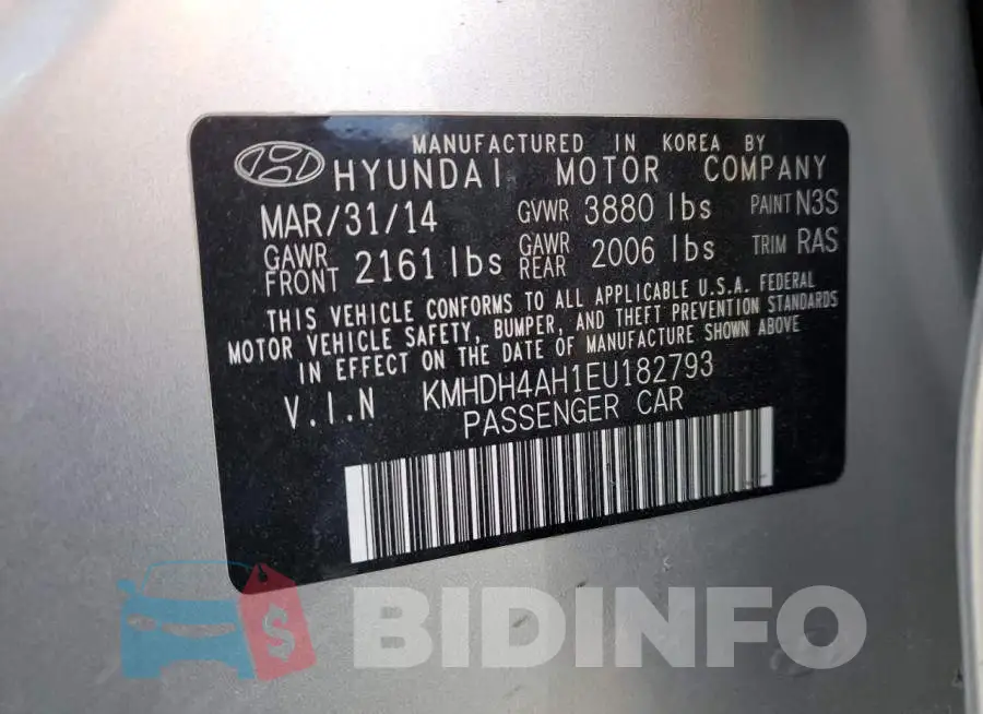KMHDH4AH1EU182793 Photo# 12