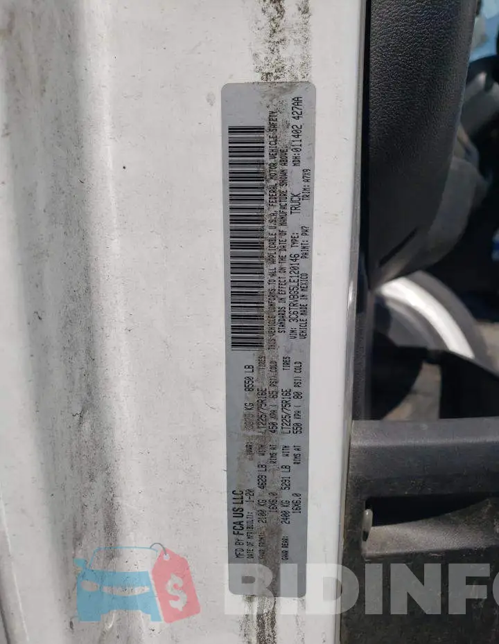 3C6TRVBG5LE120146 Photo# 13