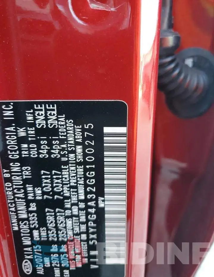 5XYPG4A32GG100275 Photo# 14