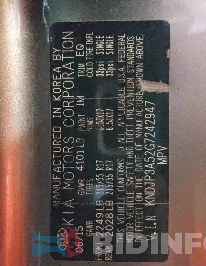 KNDJP3A52G7242947 Photo# 12