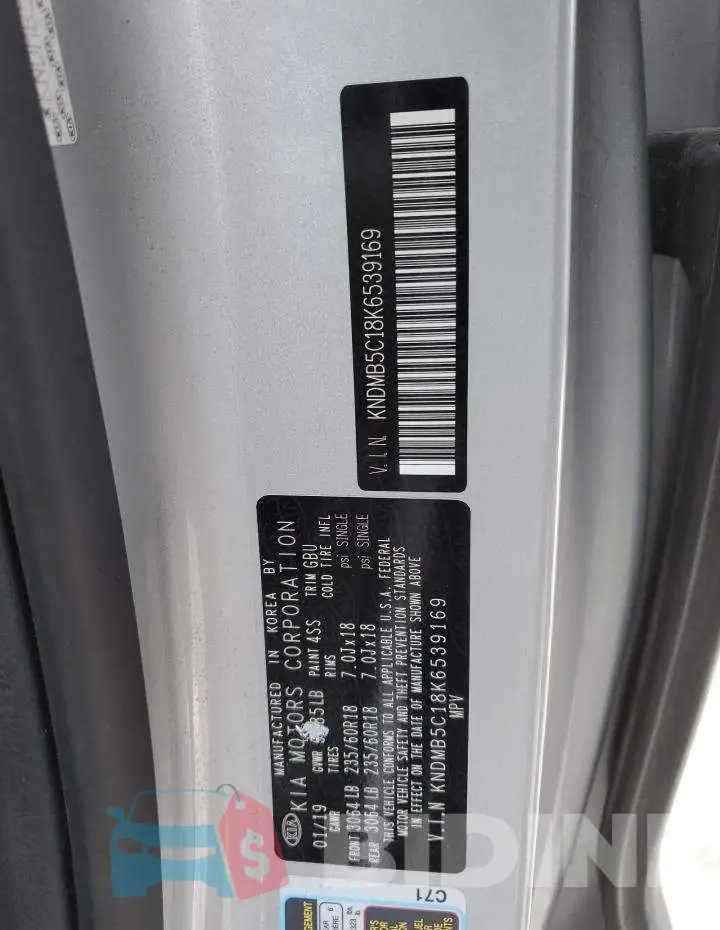KNDMB5C18K6539169 Photo# 14