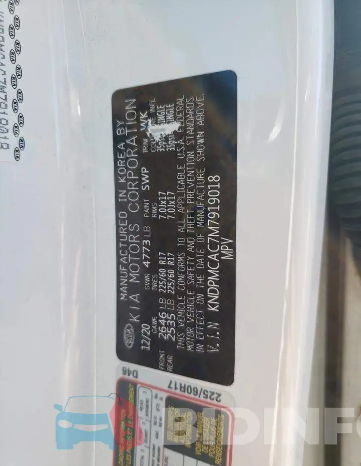 KNDPMCAC7M7919018 Photo# 13