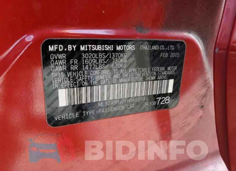 ML32A3HJ2FH045393 Photo# 12