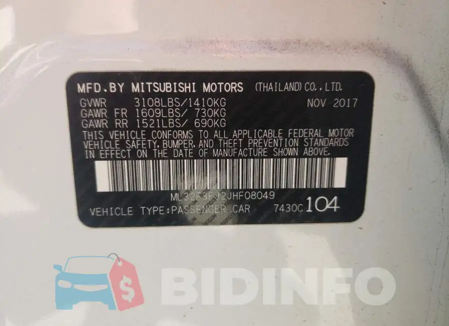 ML32F3FJ2JHF08049 Photo# 12