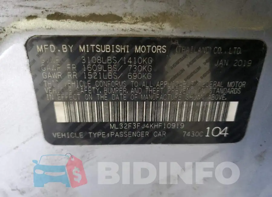 ML32F3FJ4KHF10919 Photo# 13
