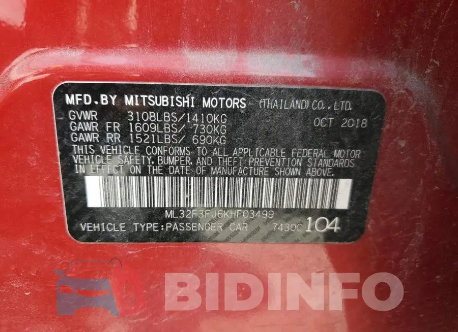 ML32F3FJ6KHF03499 Photo# 12